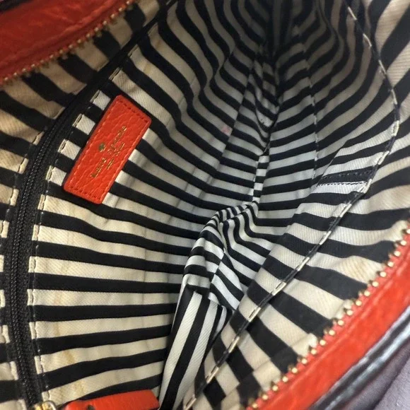 Kate Spade Orange square‎ leather crossbody bag maximalist bright color kidcore - Picture 6 of 7